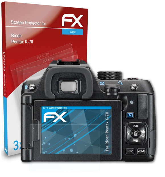 atFoliX FX-Clear Schutzfolie für Ricoh Pentax K-70