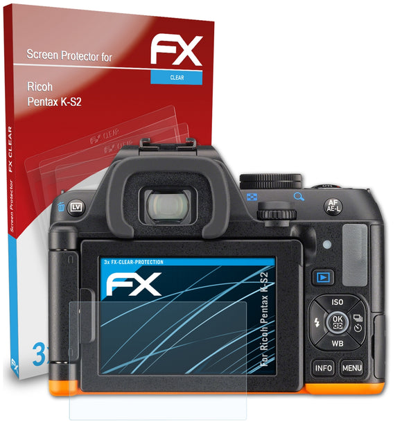 atFoliX FX-Clear Schutzfolie für Ricoh Pentax K-S2