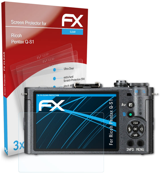atFoliX FX-Clear Schutzfolie für Ricoh Pentax Q-S1