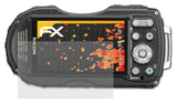 Panzerfolie atFoliX kompatibel mit Ricoh WG-4 GPS, entspiegelnde und stoßdämpfende FX (3X)
