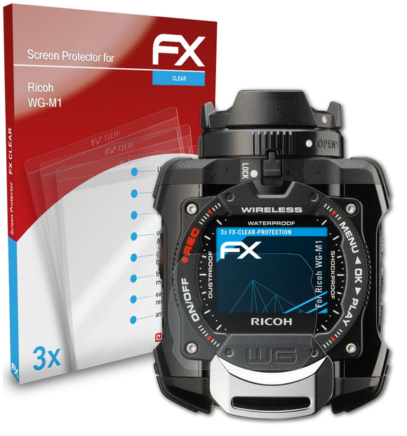 atFoliX FX-Clear Schutzfolie für Ricoh WG-M1