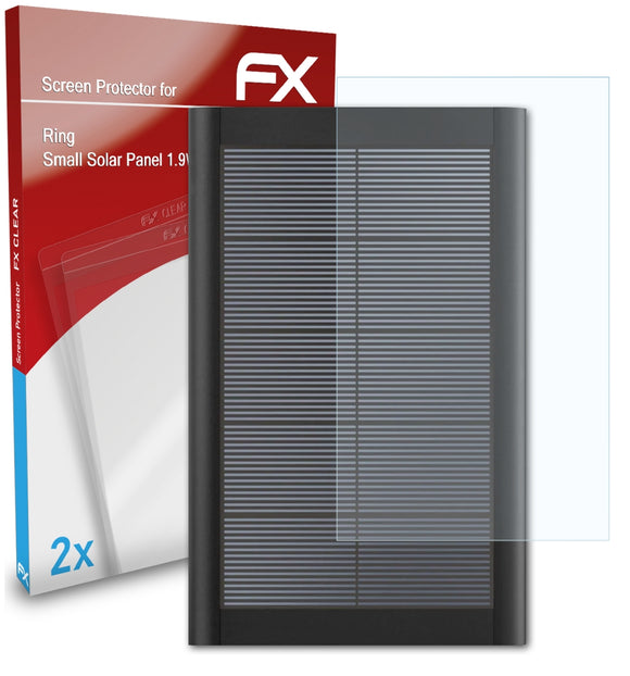 atFoliX FX-Clear Schutzfolie für Ring Small Solar Panel (1.9W)