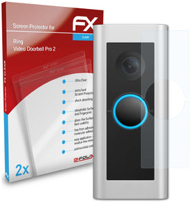 atFoliX FX-Clear Schutzfolie für Ring Video Doorbell Pro 2