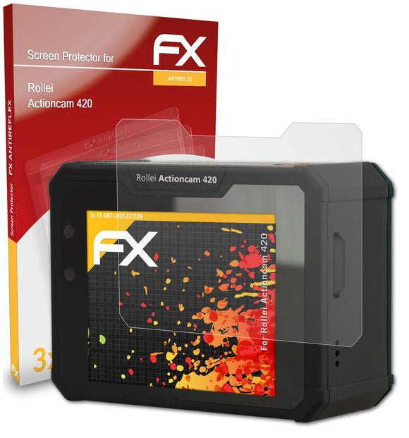atFoliX FX-Antireflex Displayschutzfolie für Rollei Actioncam 420