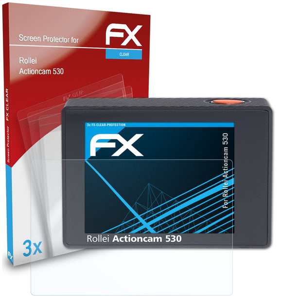 atFoliX FX-Clear Schutzfolie für Rollei Actioncam 530