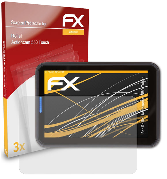 atFoliX FX-Antireflex Displayschutzfolie für Rollei Actioncam 550 Touch