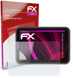 atFoliX FX-Hybrid-Glass Panzerglasfolie für Rollei Actioncam 550 Touch