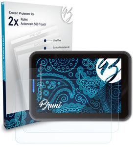 Bruni Basics-Clear Displayschutzfolie für Rollei Actioncam 560 Touch