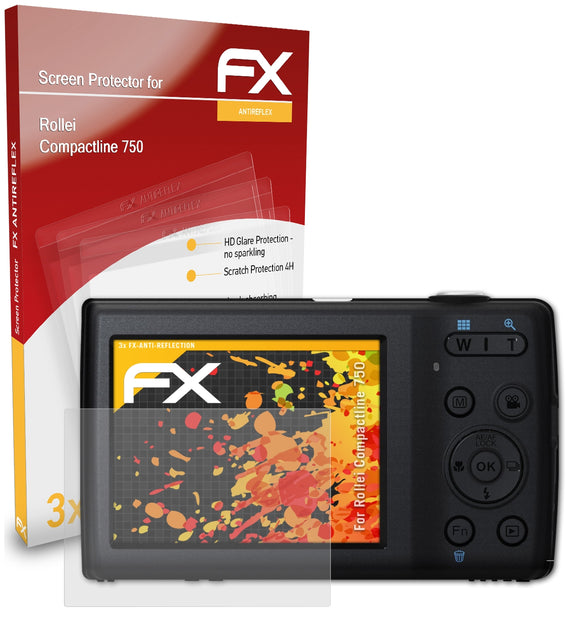 atFoliX FX-Antireflex Displayschutzfolie für Rollei Compactline 750