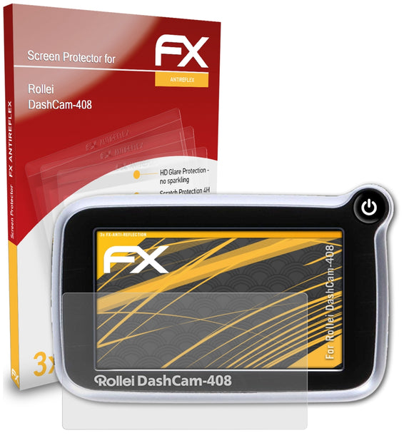 atFoliX FX-Antireflex Displayschutzfolie für Rollei DashCam-408