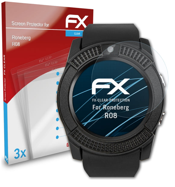 atFoliX FX-Clear Schutzfolie für Roneberg R08