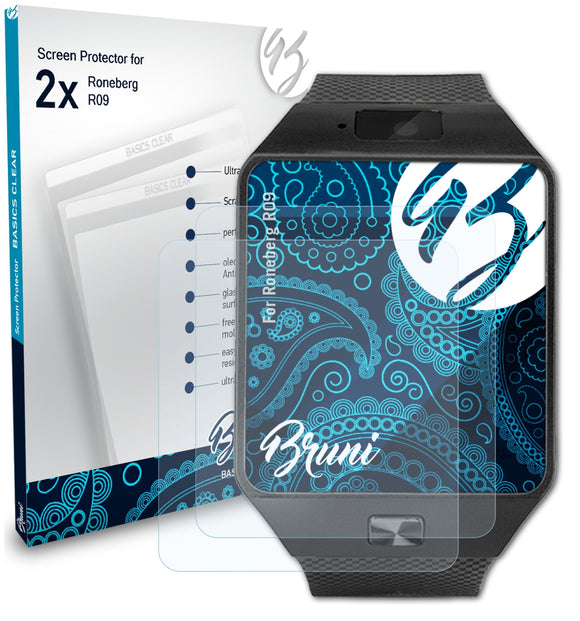 Bruni Basics-Clear Displayschutzfolie für Roneberg R09