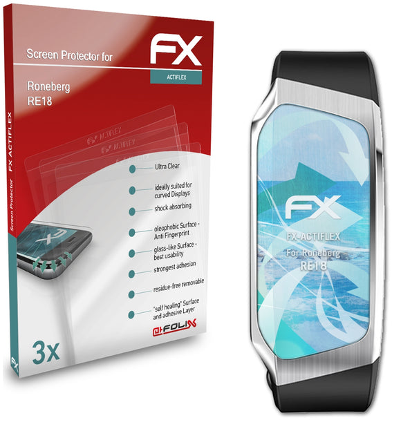 atFoliX FX-ActiFleX Displayschutzfolie für Roneberg RE18