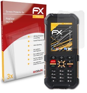 atFoliX FX-Antireflex Displayschutzfolie für RugGear RG170