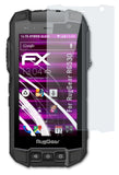Glasfolie atFoliX kompatibel mit RugGear RG530, 9H Hybrid-Glass FX