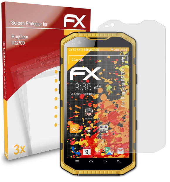 atFoliX FX-Antireflex Displayschutzfolie für RugGear RG700