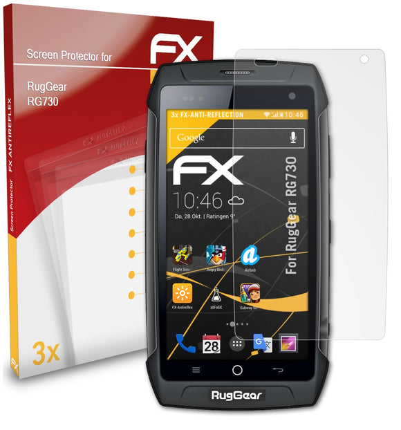 atFoliX FX-Antireflex Displayschutzfolie für RugGear RG730