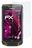 Glasfolie atFoliX kompatibel mit RugGear RG740, 9H Hybrid-Glass FX