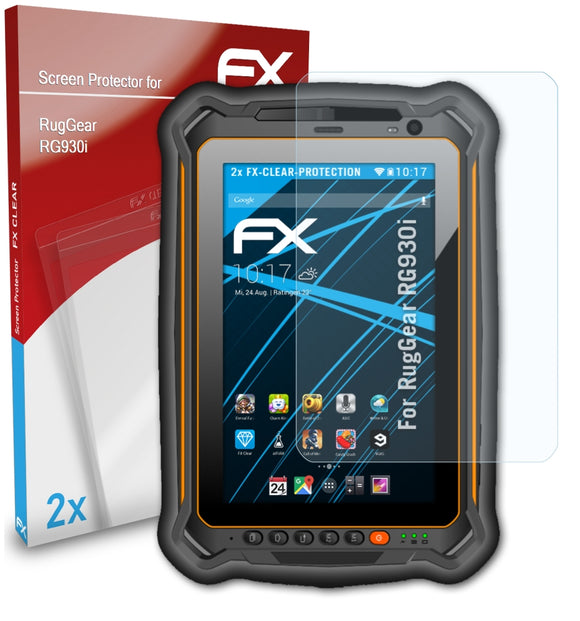 atFoliX FX-Clear Schutzfolie für RugGear RG930i