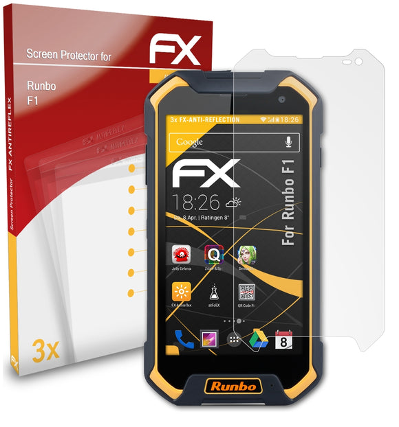 atFoliX FX-Antireflex Displayschutzfolie für Runbo F1