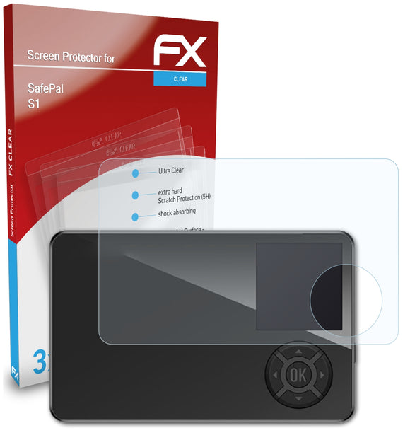 atFoliX FX-Clear Schutzfolie für SafePal S1