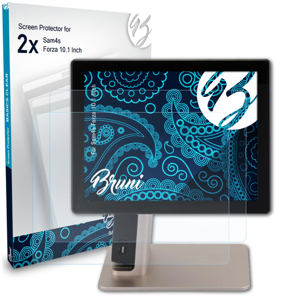 Bruni Basics-Clear Displayschutzfolie für Sam4s Forza (10.1 Inch)