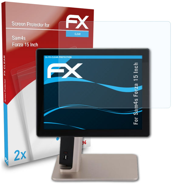 atFoliX FX-Clear Schutzfolie für Sam4s Forza (15 Inch)