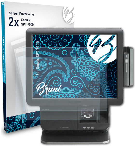 Bruni Basics-Clear Displayschutzfolie für Sam4s SPT-7000