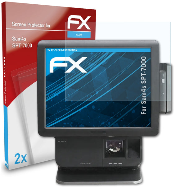 atFoliX FX-Clear Schutzfolie für Sam4s SPT-7000