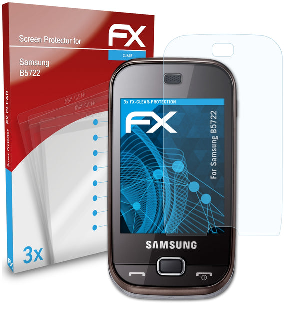 atFoliX FX-Clear Schutzfolie für Samsung B5722