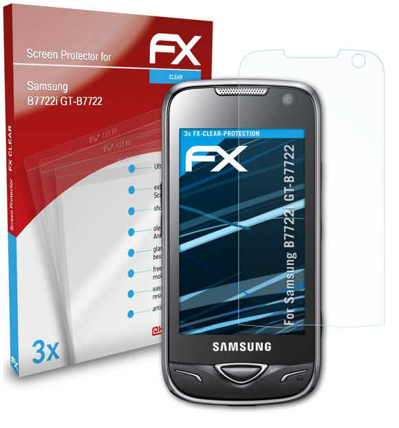 atFoliX FX-Clear Schutzfolie für Samsung B7722i (GT-B7722)