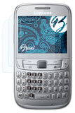 Schutzfolie Bruni kompatibel mit Samsung Chat 357 GT-S3570, glasklare (2X)