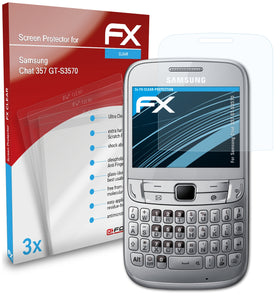 atFoliX FX-Clear Schutzfolie für Samsung Chat 357 (GT-S3570)