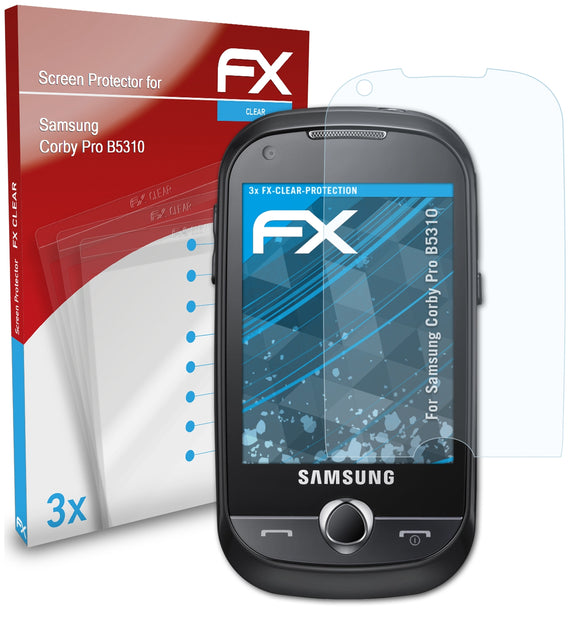 atFoliX FX-Clear Schutzfolie für Samsung Corby Pro B5310