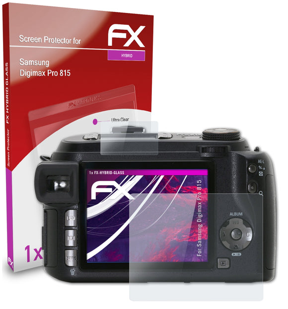 atFoliX FX-Hybrid-Glass Panzerglasfolie für Samsung Digimax Pro 815
