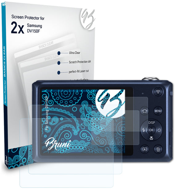 Bruni Basics-Clear Displayschutzfolie für Samsung DV150F