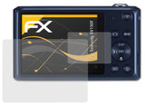 Panzerfolie atFoliX kompatibel mit Samsung DV150F, entspiegelnde und stoßdämpfende FX (3er Set)
