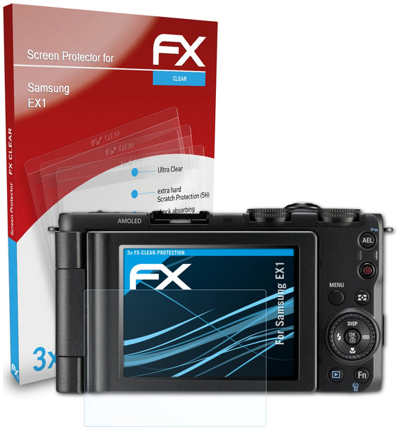 atFoliX FX-Clear Schutzfolie für Samsung EX1