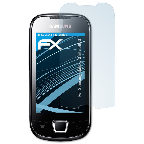 atFoliX FX-Clear Schutzfolie für Samsung Galaxy 3 (GT-i5800)