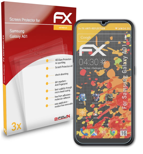 atFoliX FX-Antireflex Displayschutzfolie für Samsung Galaxy A01