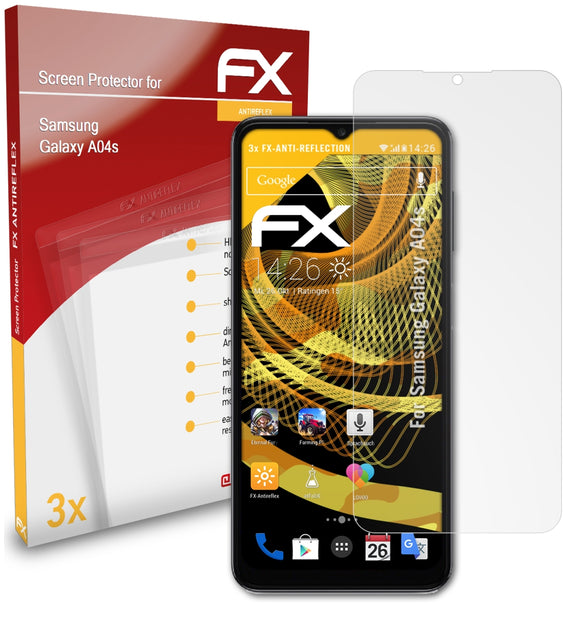 atFoliX FX-Antireflex Displayschutzfolie für Samsung Galaxy A04s
