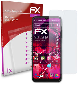 atFoliX FX-Hybrid-Glass Panzerglasfolie für Samsung Galaxy A22 5G