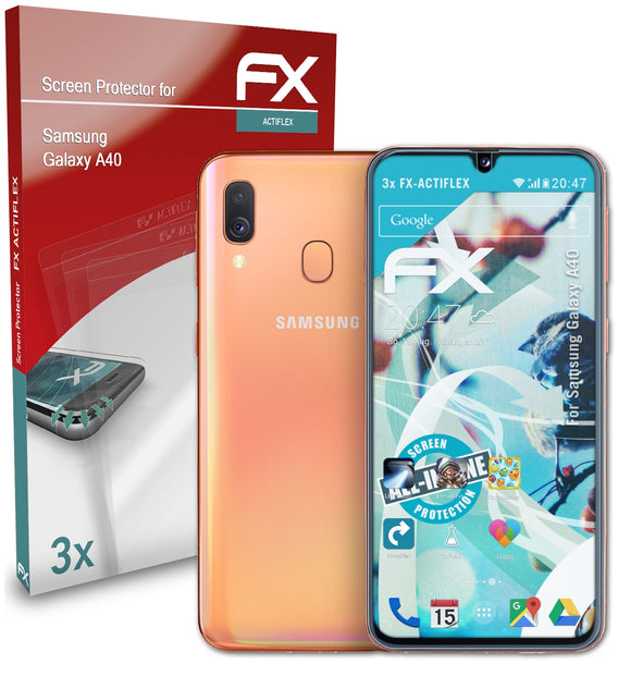 atFoliX FX-ActiFleX Displayschutzfolie für Samsung Galaxy A40