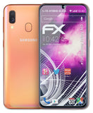 Glasfolie atFoliX kompatibel mit Samsung Galaxy A40, 9H Hybrid-Glass FX