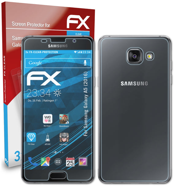 atFoliX FX-Clear Schutzfolie für Samsung Galaxy A5 (2016)
