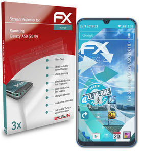 atFoliX FX-ActiFleX Displayschutzfolie für Samsung Galaxy A50 (2019)