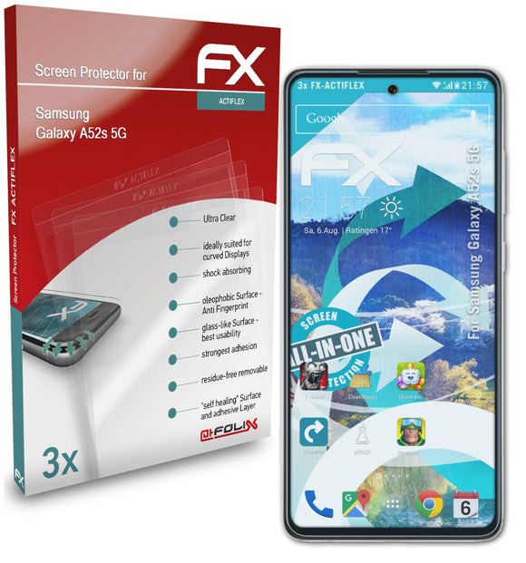 atFoliX FX-ActiFleX Displayschutzfolie für Samsung Galaxy A52s 5G