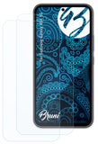 Schutzfolie Bruni kompatibel mit Samsung Galaxy A54 5G, glasklare (2X)