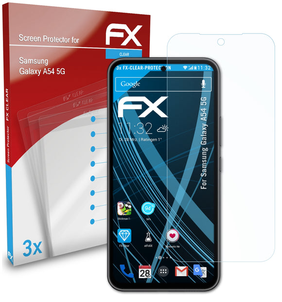 atFoliX FX-Clear Schutzfolie für Samsung Galaxy A54 5G
