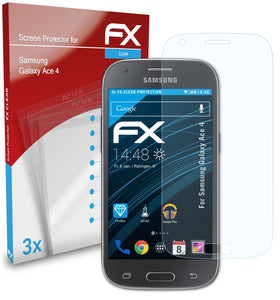 atFoliX FX-Clear Schutzfolie für Samsung Galaxy Ace 4